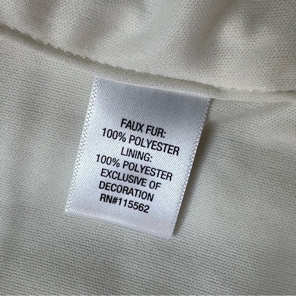 Disney White Teddy Jacket with Black Patch - Picture 6 of 6